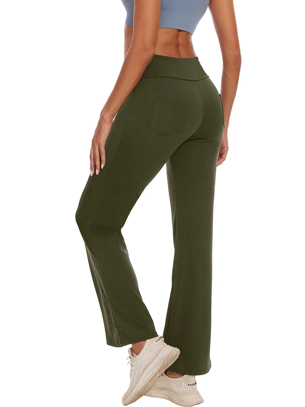 Womens Bootcut Yoga Pants with Pockets 