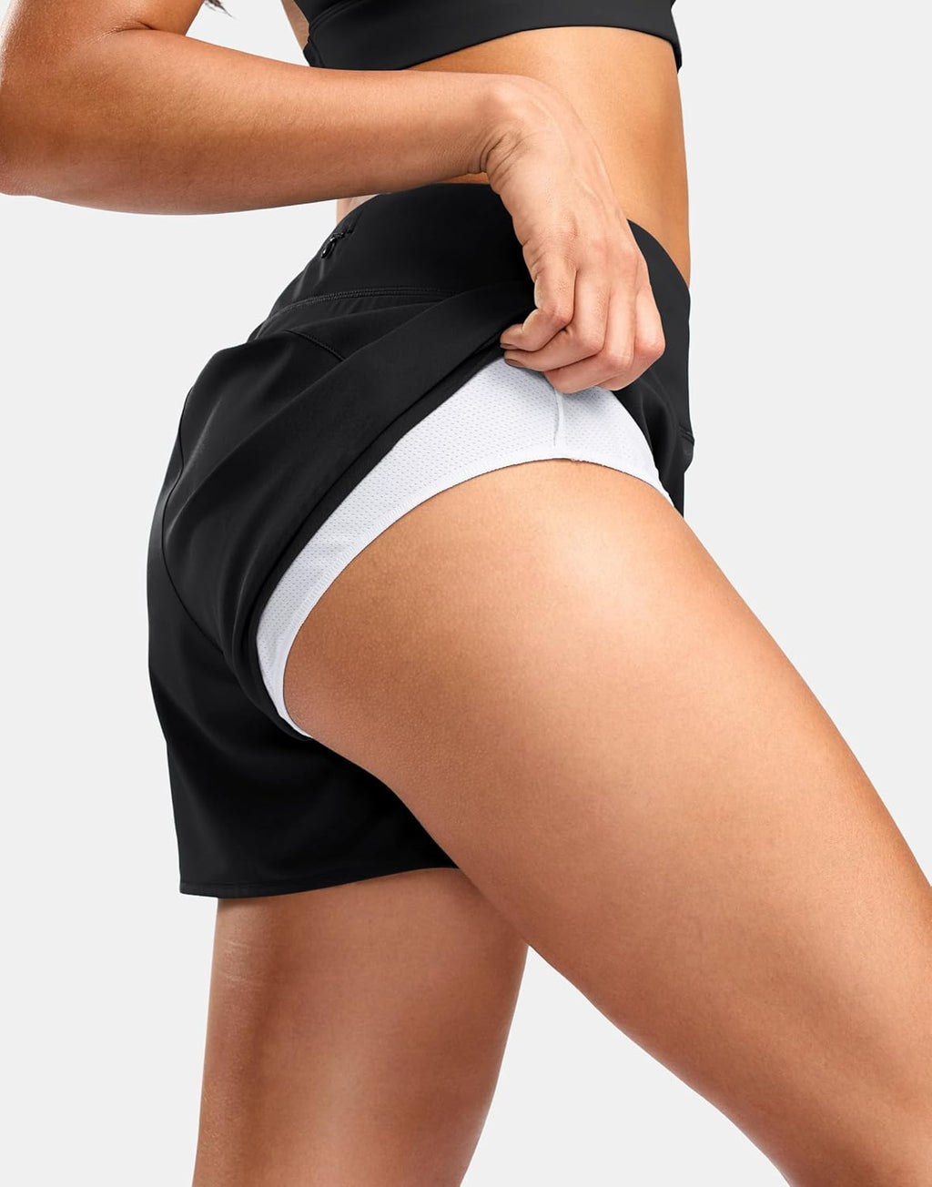 Workout Athletic Shorts for Women with Phone Pockets