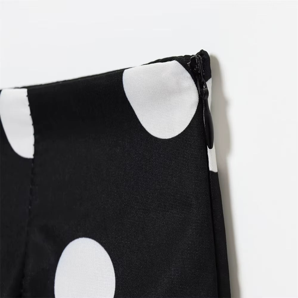 Summer New Casual Versatile Shorts for Slimming, Polka Dot Straight Leg Shorts