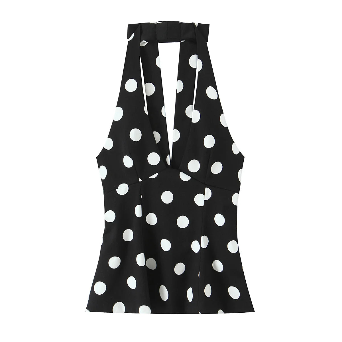 Polka Dot Halter Neck Top