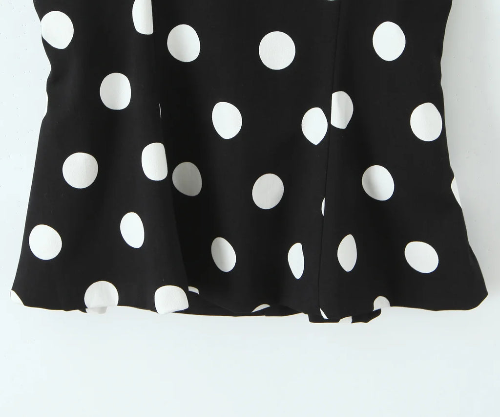 Polka Dot Halter Neck Top
