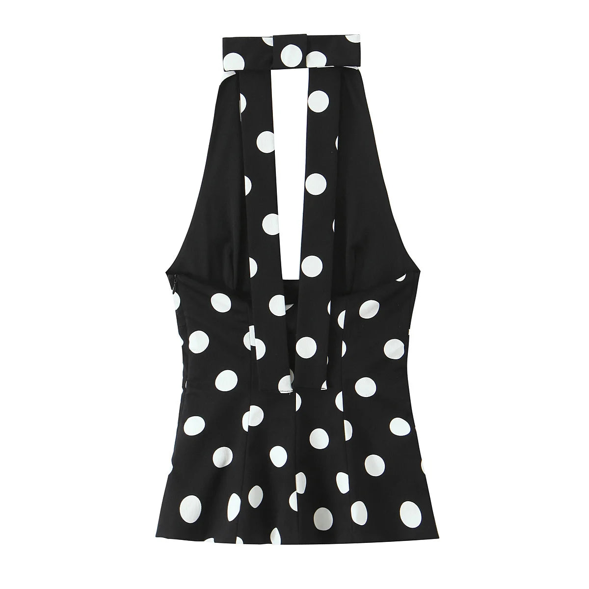 Polka Dot Halter Neck Top