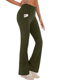 Womens Bootcut Yoga Pants with Pockets 